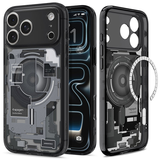 MagSafe maska za Apple iPhone 18 Pro Max / 17 Pro Max, Spigen, Ultra Hybrid Zero One, Crna ACS12128