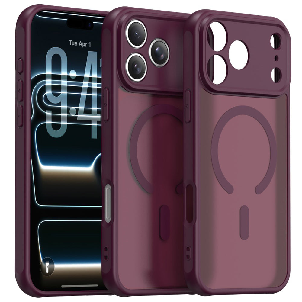 MagSafe futrola za Apple iPhone 18 Pro Max / 17 Pro Max, Techsuit, HaloFrost II, Tamno bordo