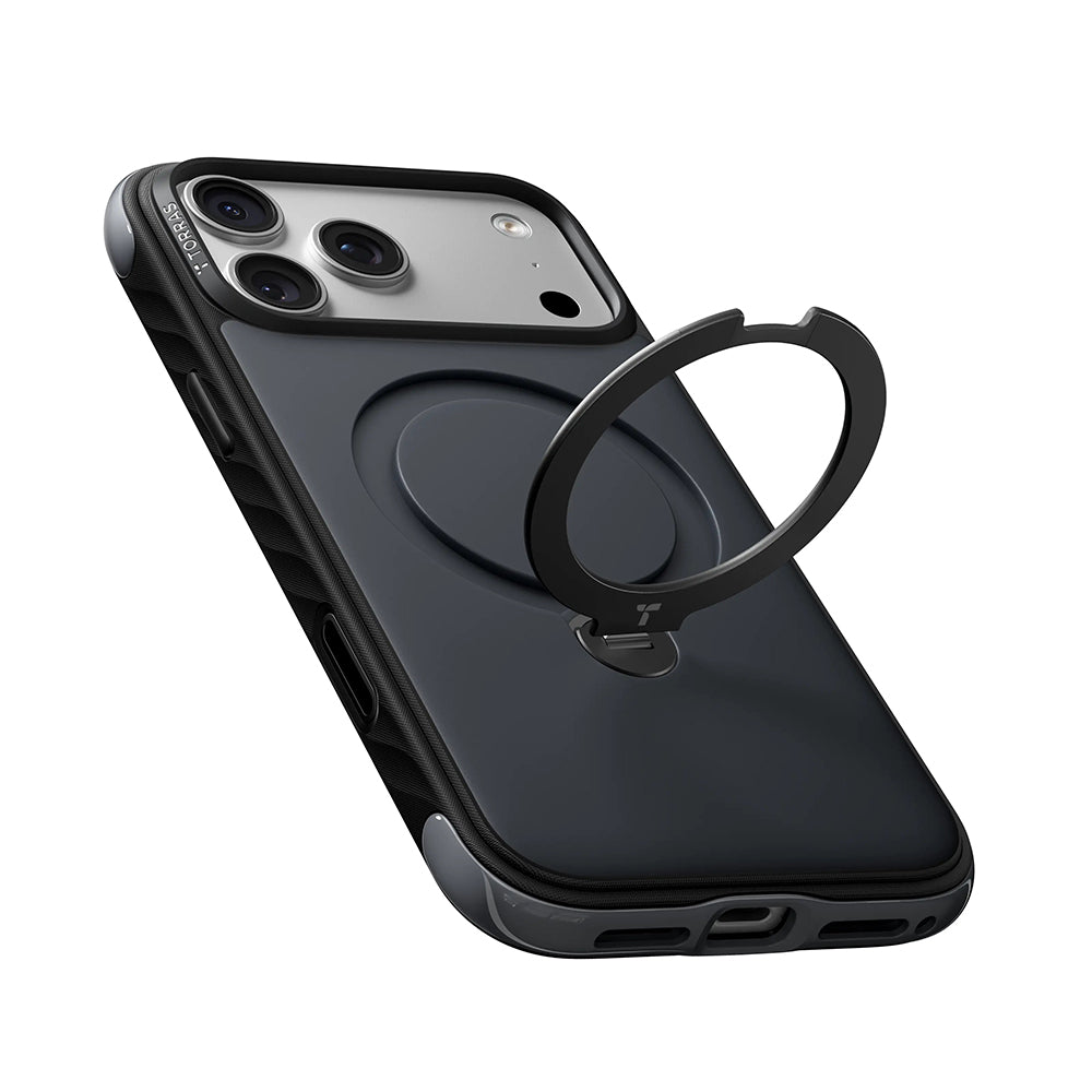 MagSafe futrola za Apple iPhone 18 Pro Max / 17 Pro Max, Torras, Ostand Q3 Rugged, Ljubičasta