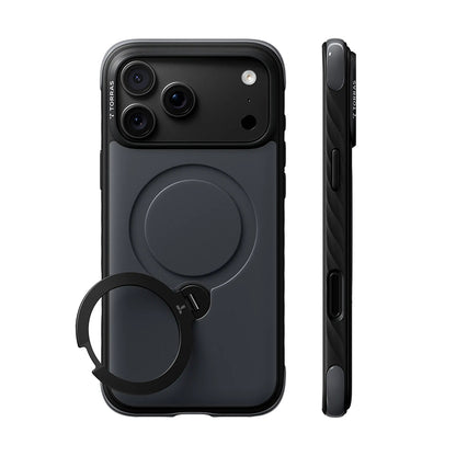 MagSafe futrola za Apple iPhone 18 Pro Max / 17 Pro Max, Torras, Ostand Q3 Rugged, Crna