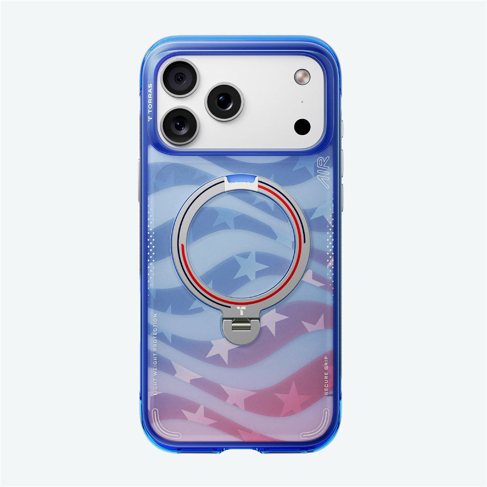 MagSafe futrola za Apple iPhone 18 Pro Max / 17 Pro Max, Torras, Ostand Spin Air Football, Plava