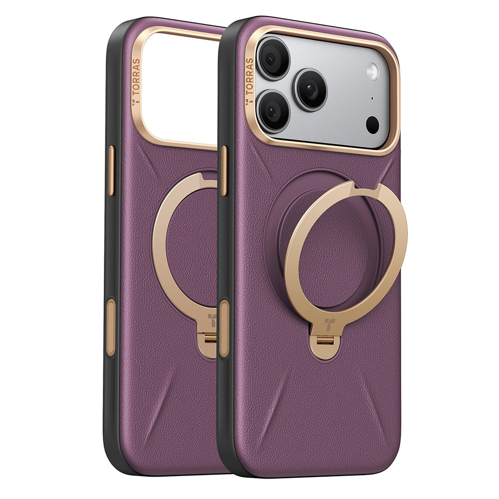 MagSafe futrola za Apple iPhone 18 Pro Max / 17 Pro Max, Torras, QPRO Leather, Ljubičasta