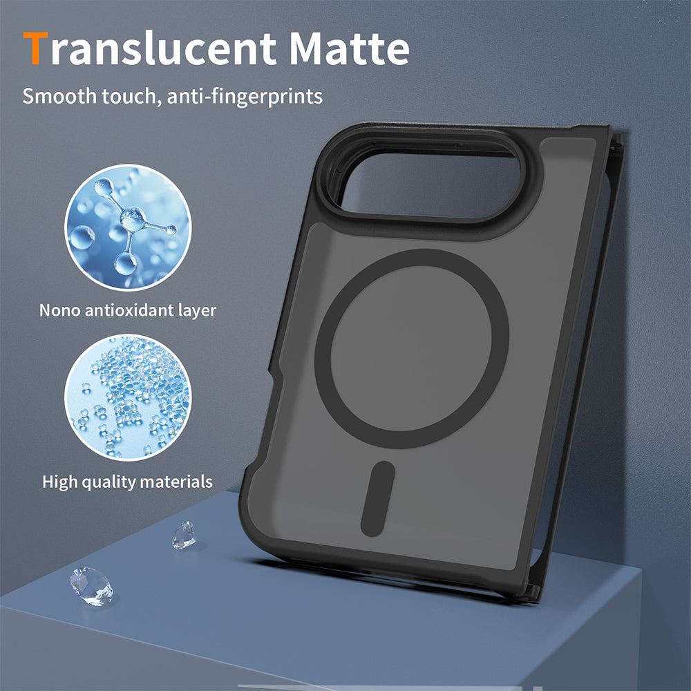Maska MagSafe za Apple iPhone Duo, Techsuit, PureFrost, satenski crna