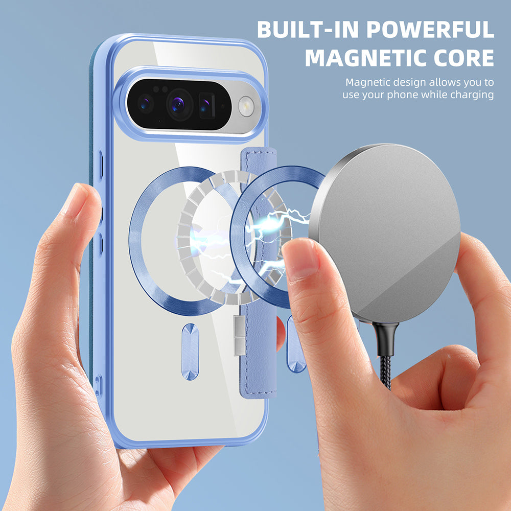 MagSafe futrola za Google Pixel 10 Pro XL, Techsuit, SmartMag Book, Plava