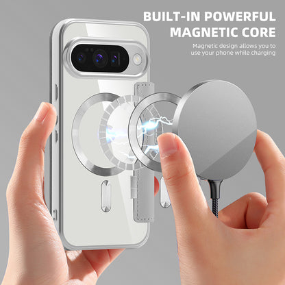 MagSafe futrola za Google Pixel 10 Pro XL, Techsuit, SmartMag Book, Siva