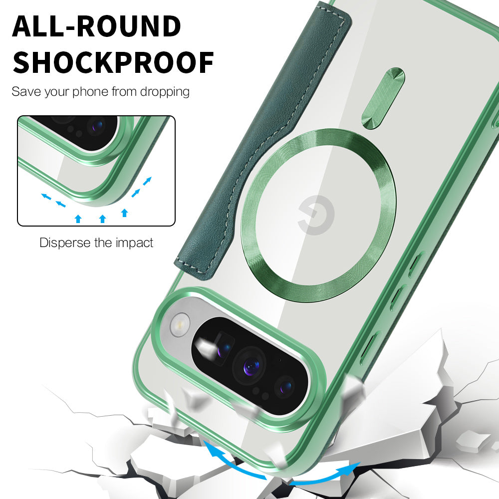 MagSafe futrola za Google Pixel 10 Pro XL, Techsuit, SmartMag Book, Zelena