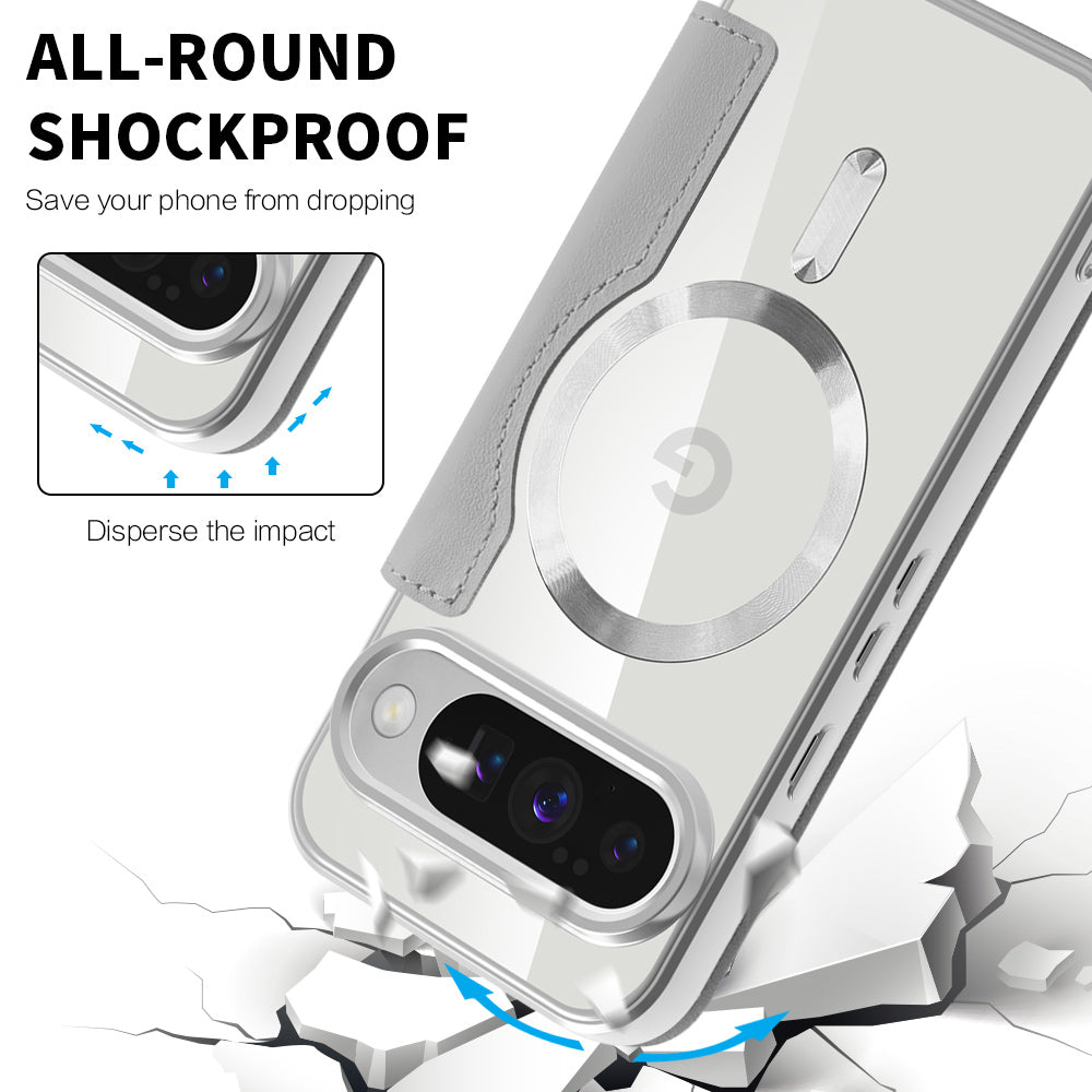 MagSafe futrola za Google Pixel 10 Pro XL, Techsuit, SmartMag Book, Siva