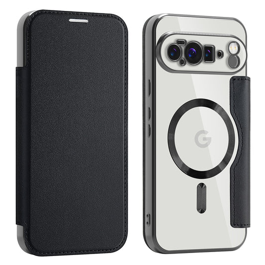 MagSafe futrola za Google Pixel 10 Pro XL, Techsuit, SmartMag Book, Crna
