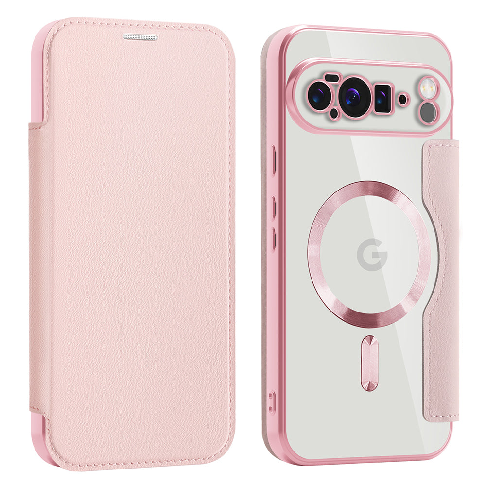 MagSafe futrola za Google Pixel 10 Pro XL, Techsuit, SmartMag Book, Roza