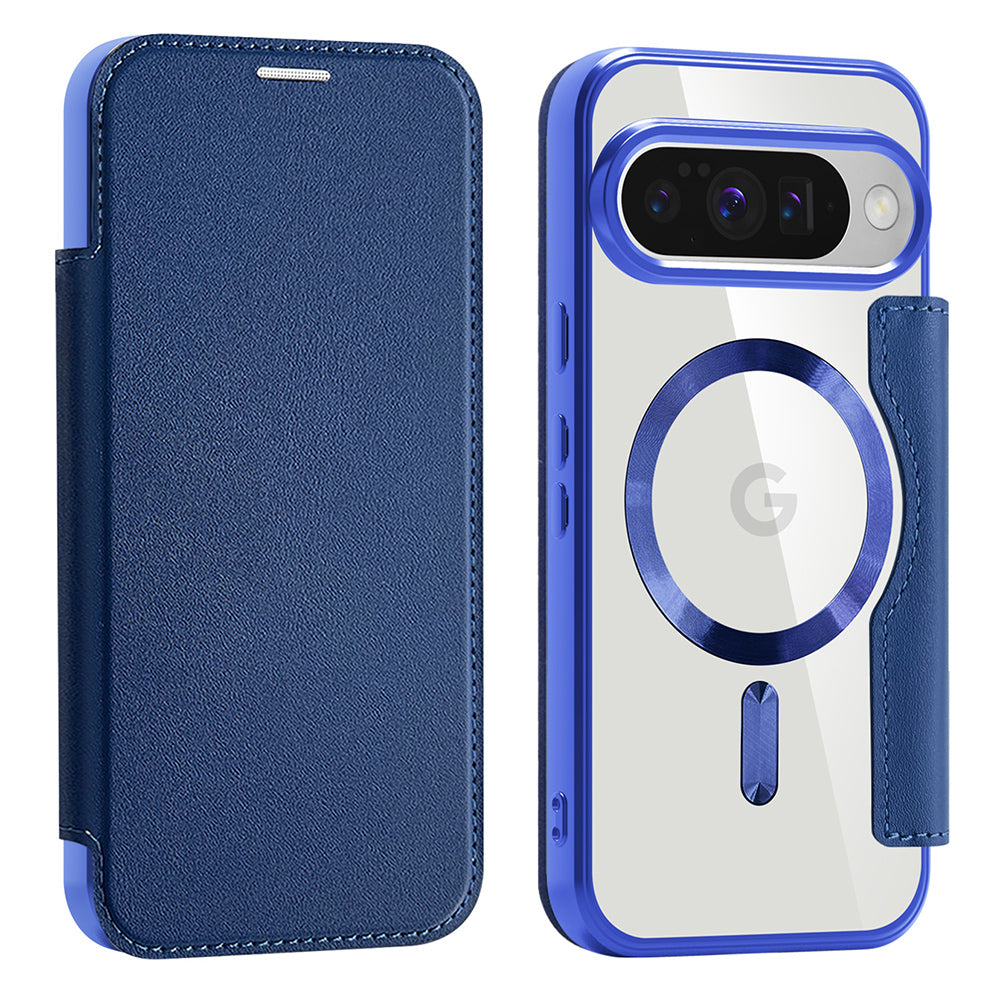 MagSafe futrola za Google Pixel 10 Pro / 10, Techsuit, SmartMag Book, Plava