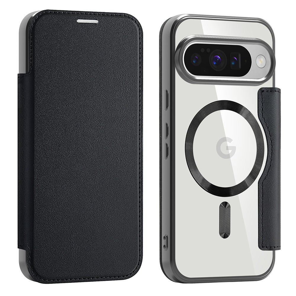 MagSafe futrola za Google Pixel 10 Pro / 10, Techsuit, SmartMag Book, Crna
