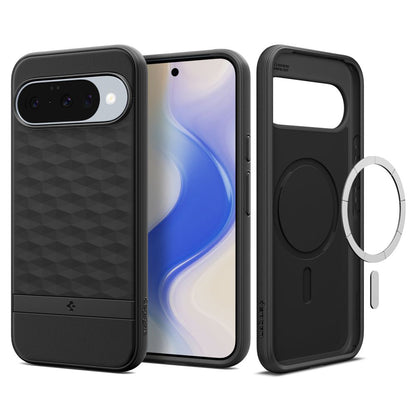 MagSafe futrola za Google Pixel 10 Pro / 10, Spigen, Caseology Parallax, Mat crna ACS09708