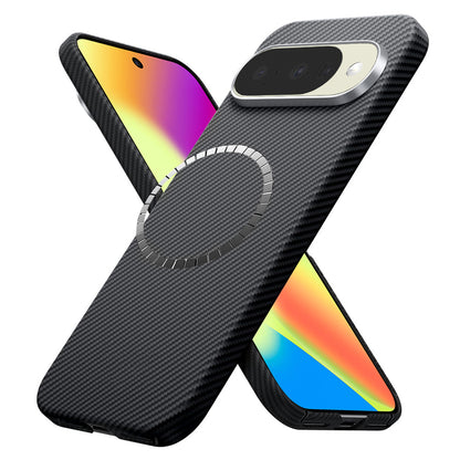 MagSafe futrola za Google Pixel 10 Pro / 10, Techsuit, Aramid Fiber, Crna