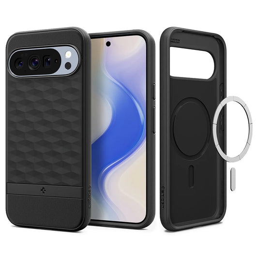 Futrola MagSafe za Google Pixel 10 Pro XL, Spigen, Caseology Parallax, Mat Crna ACS09731