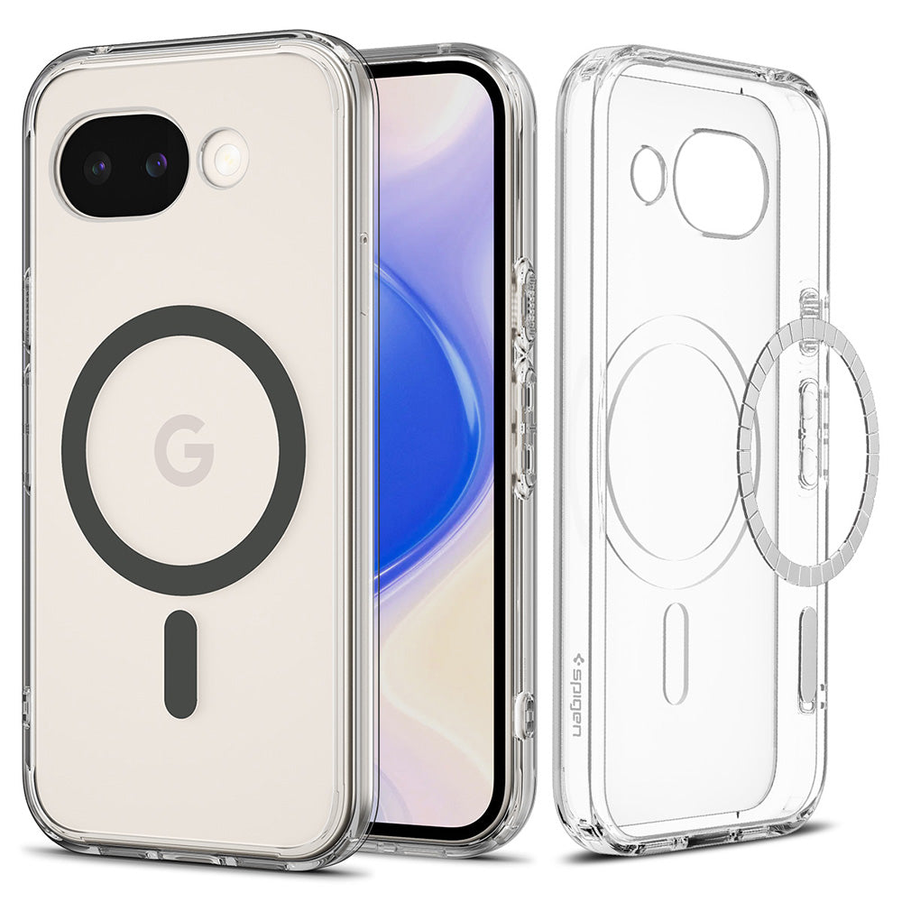 Futrola MagSafe za Google Pixel 10a, Spigen, Ultra Hybrid, Transparent Siva ACS11277