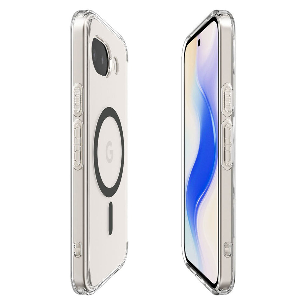 Futrola MagSafe za Google Pixel 10a, Spigen, Ultra Hybrid, Transparent Siva ACS11277