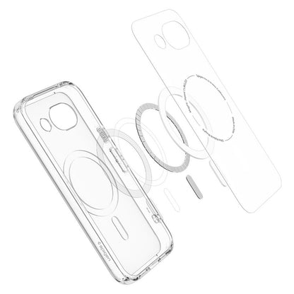 Futrola MagSafe za Google Pixel 10a, Spigen, Ultra Hybrid, Transparent Siva ACS11277