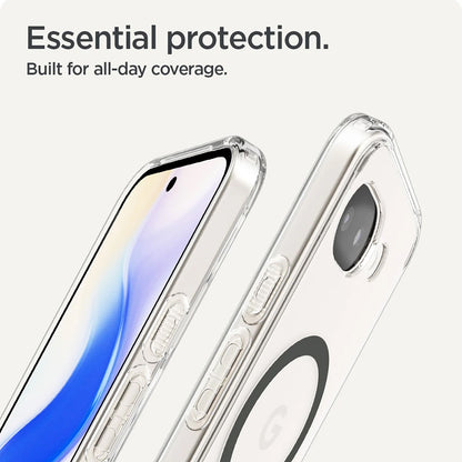 Futrola MagSafe za Google Pixel 10a, Spigen, Ultra Hybrid, Transparent Siva ACS11277
