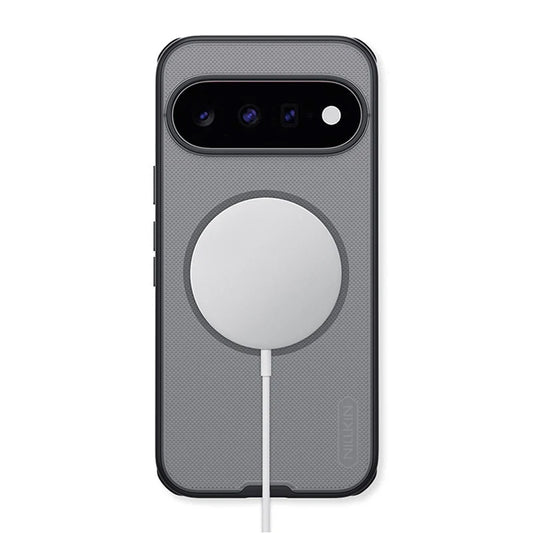 MagSafe maska za Google Pixel 11, Nillkin, Super Shield Pro, crna prozirna satenska