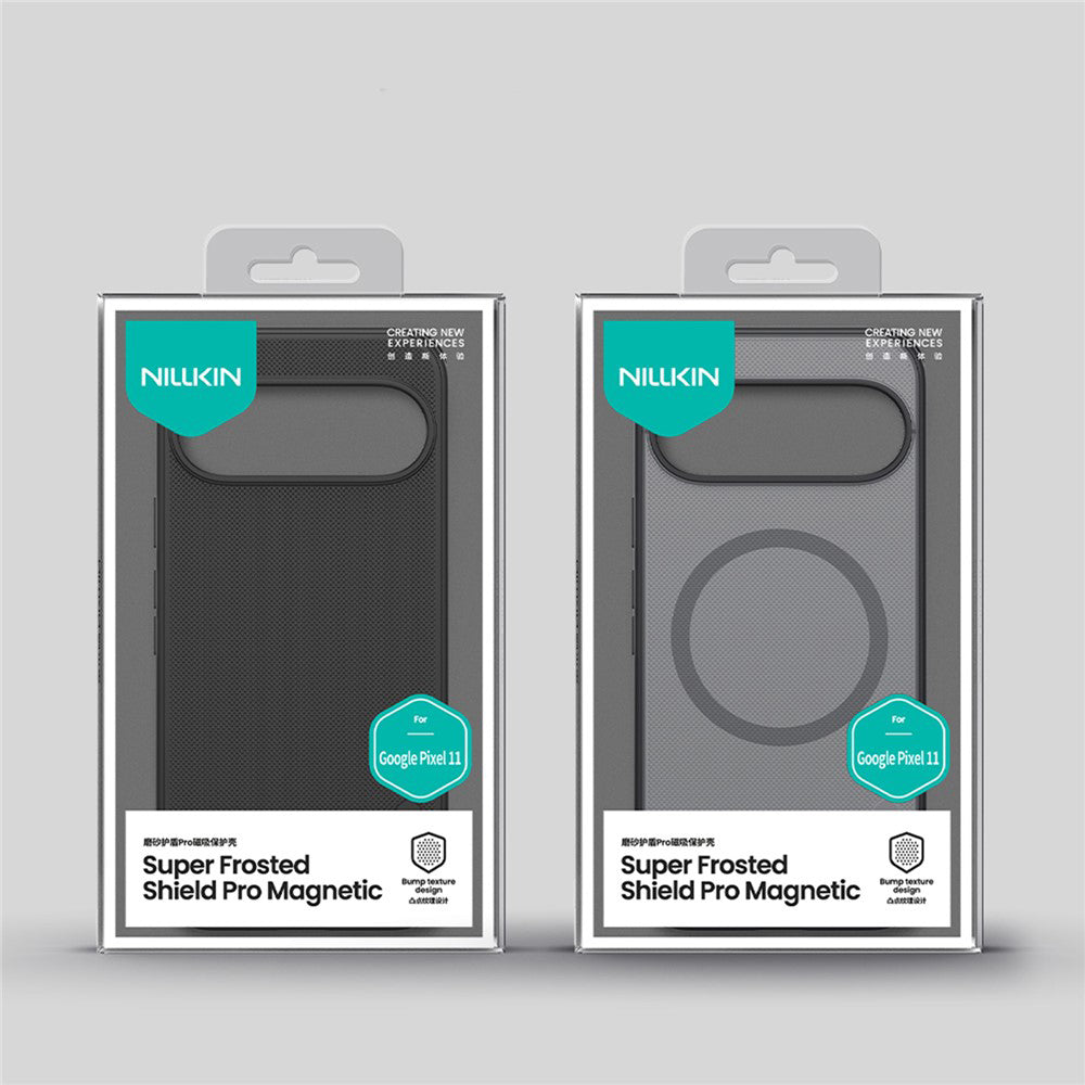 MagSafe maska za Google Pixel 11, Nillkin, Super Shield Pro, crna prozirna satenska