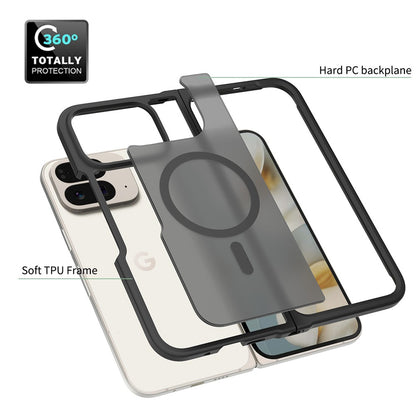 MagSafe futrola za Google Pixel 11 Pro Fold, Techsuit, PureFrost, Crna Satenska