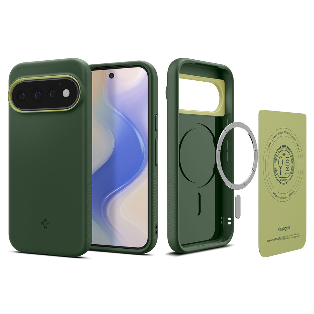 MagSafe futrola za Google Pixel 11 Pro, Spigen, Caseology Nano Pop, Zelena ACS11436