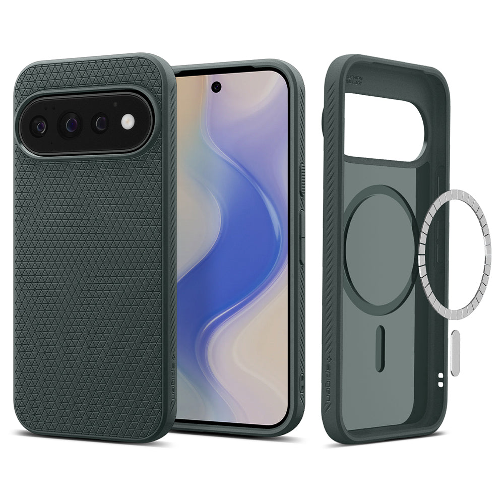 MagSafe maska za Google Pixel 11 Pro, Spigen, Liquid Air, Zelena ACS11858