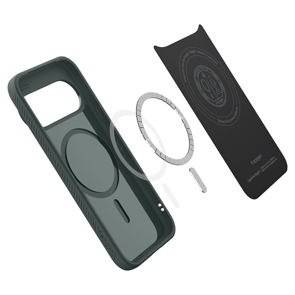 MagSafe maska za Google Pixel 11 Pro, Spigen, Liquid Air, Zelena ACS11858