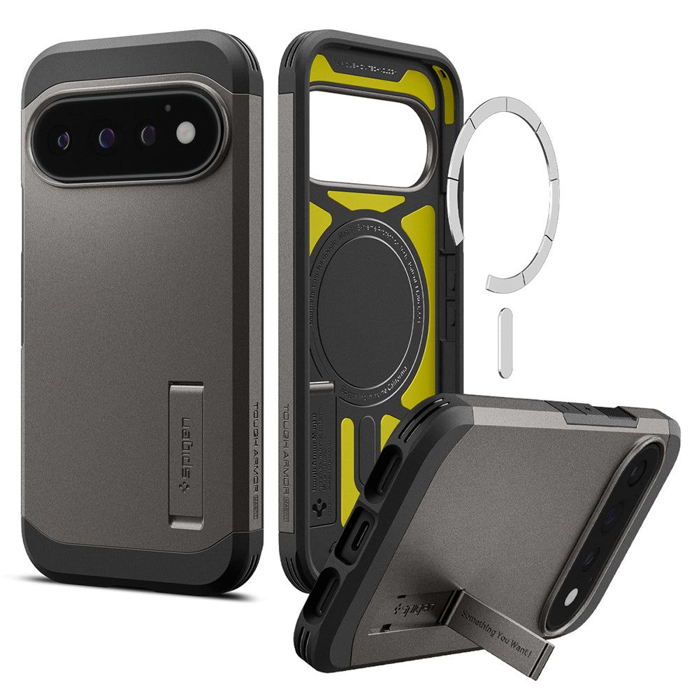 MagSafe futrola za Google Pixel 11 Pro, Spigen, Tough Armor, Siva ACS11860