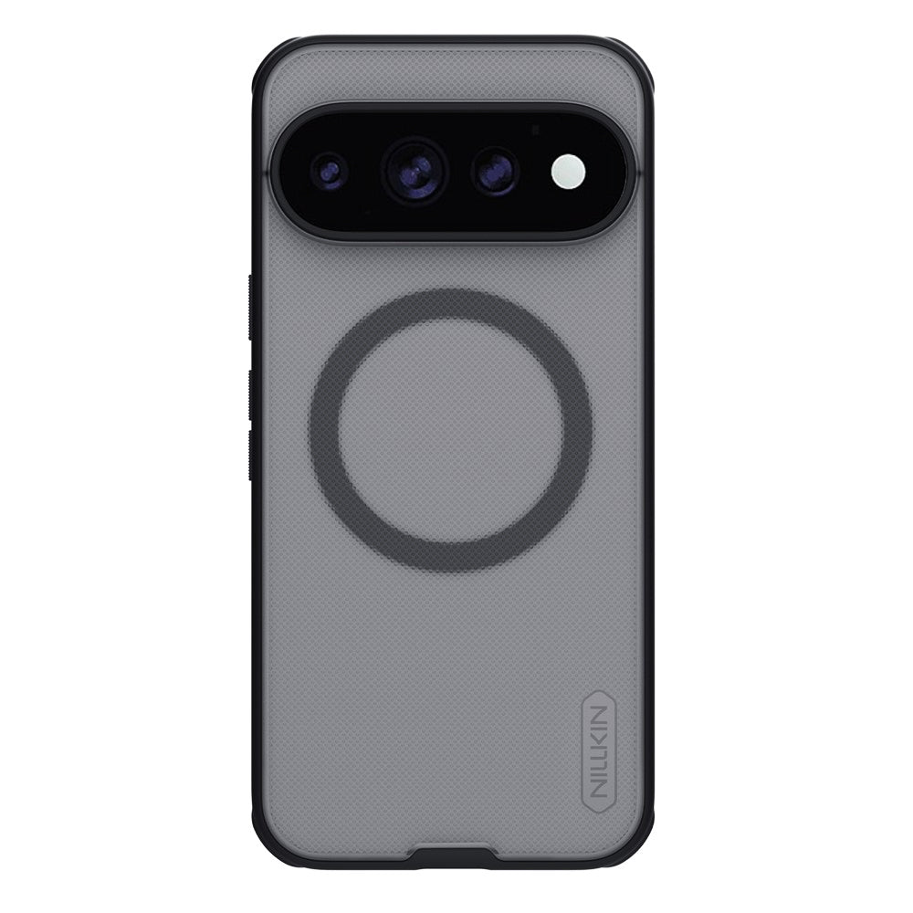 MagSafe maska za Google Pixel 11 Pro XL, Nillkin, Super Shield Pro, crna prozirna satenska