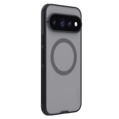 MagSafe maska za Google Pixel 11 Pro XL, Nillkin, Super Shield Pro, crna prozirna satenska