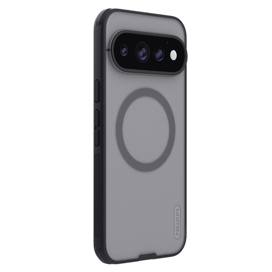 MagSafe maska za Google Pixel 11 Pro XL, Nillkin, Super Shield Pro, crna prozirna satenska