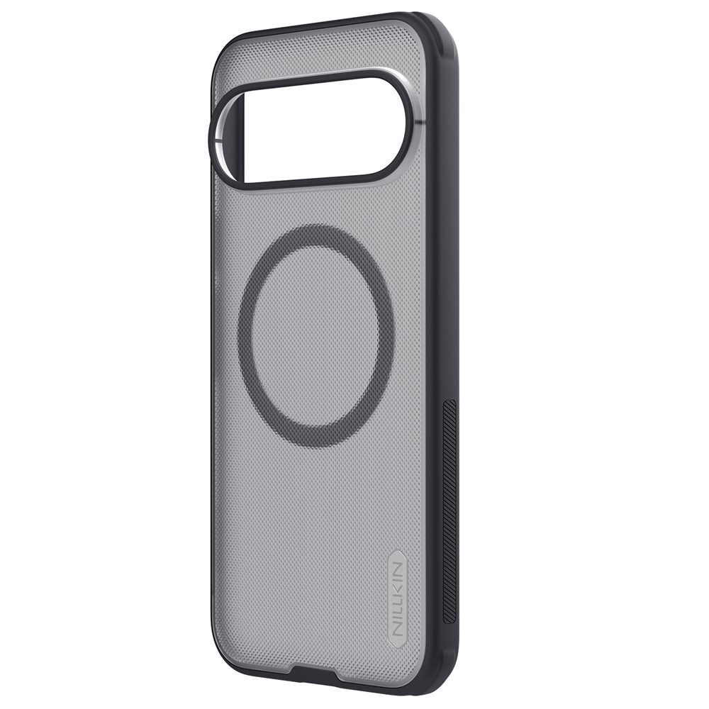 MagSafe maska za Google Pixel 11 Pro XL, Nillkin, Super Shield Pro, crna prozirna satenska