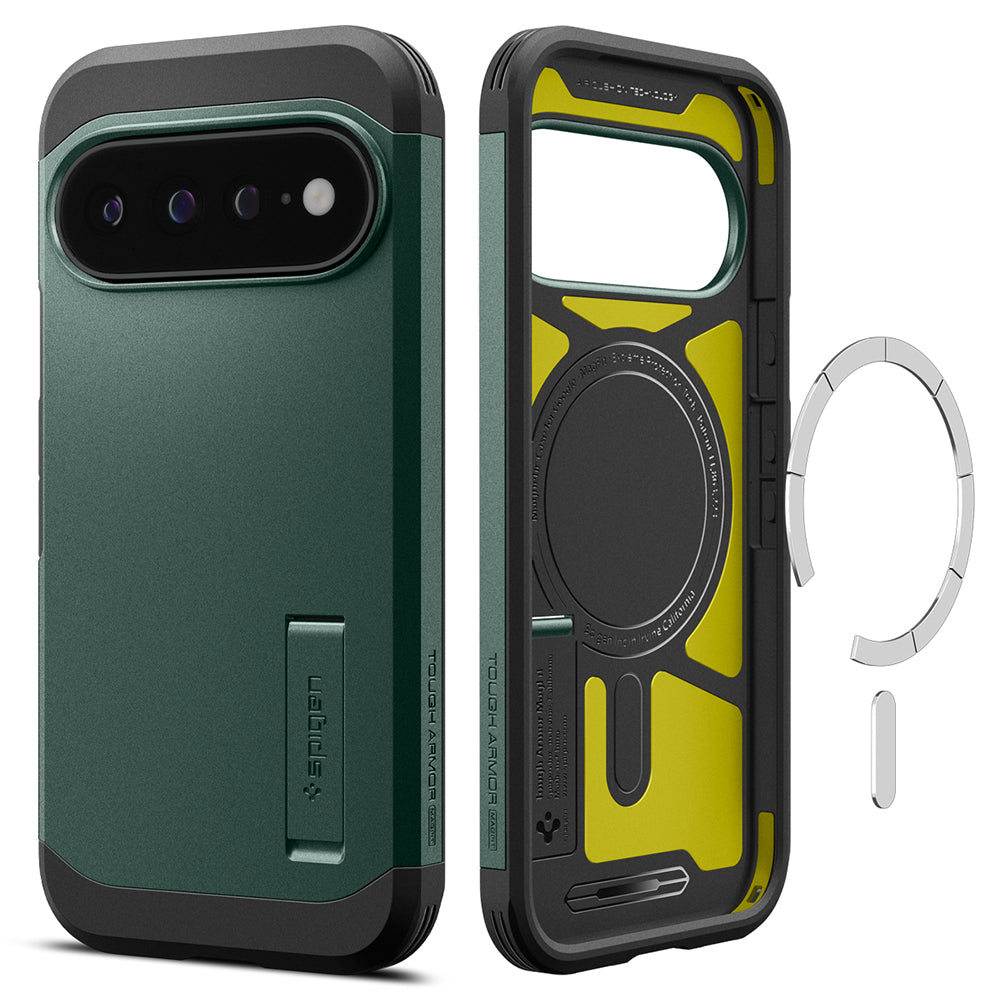 MagSafe futrola za Google Pixel 11 Pro XL, Spigen, Tough Armor, Zelena ACS11864