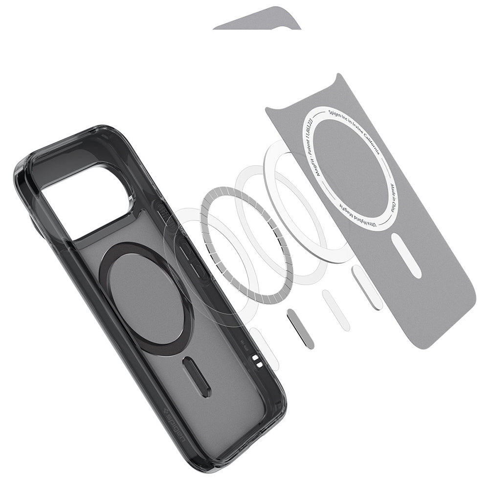 MagSafe futrola za Google Pixel 11 Pro XL, Spigen, Ultra Hybrid, Crna Satinirana ACS11452