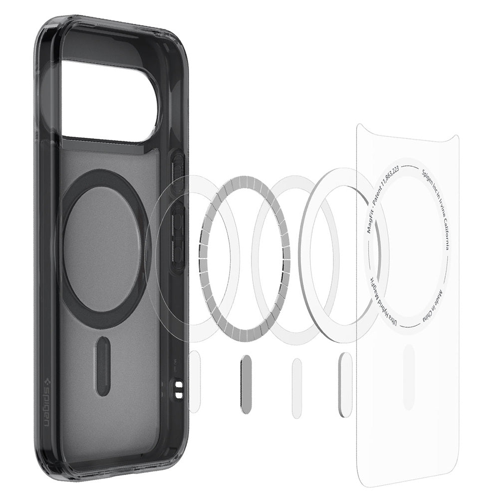MagSafe futrola za Google Pixel 11, Spigen, Ultra Hybrid, Crna Satinirana ACS11442