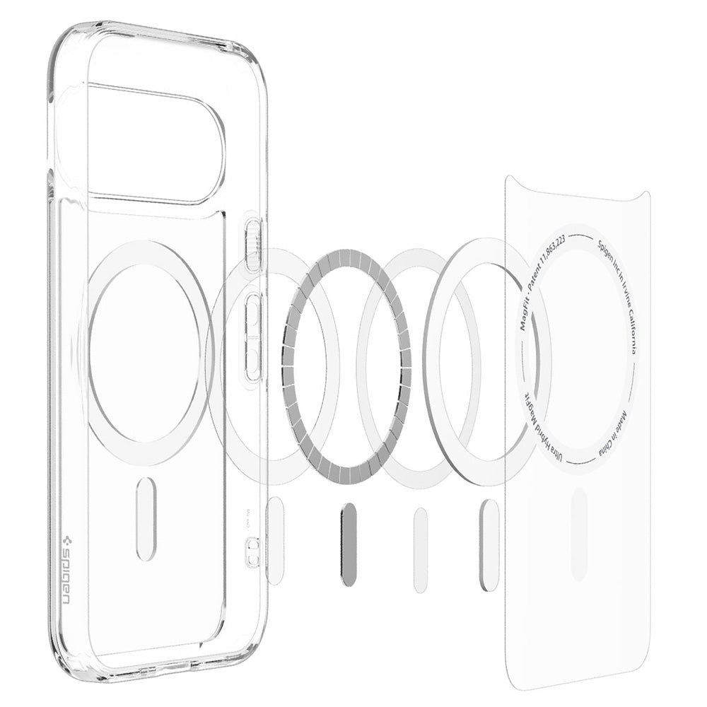 MagSafe futrola za Google Pixel 11, Spigen, Ultra Hybrid, Prozirna Bijela ACS11441