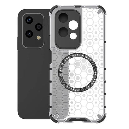MagSafe futrola za Honor 200 Lite, Techsuit, HoneyComb Shield, Bijela