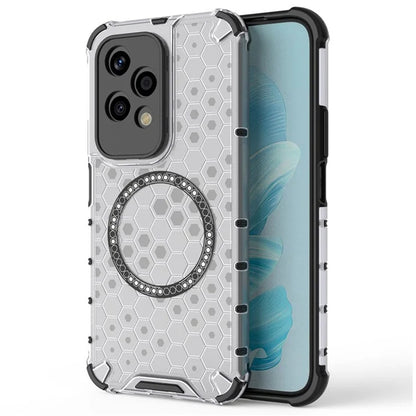 MagSafe futrola za Honor 200 Lite, Techsuit, HoneyComb Shield, Bijela