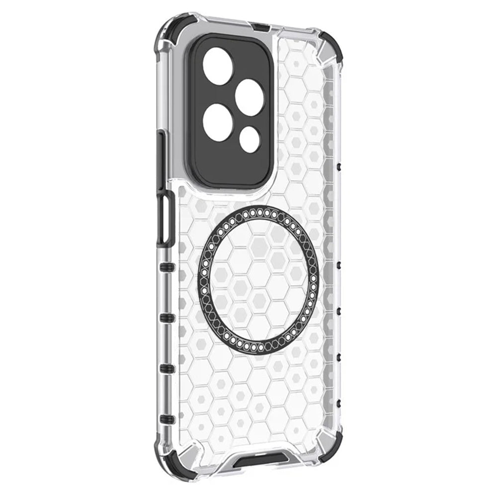 MagSafe futrola za Honor 200 Lite, Techsuit, HoneyComb Shield, Bijela