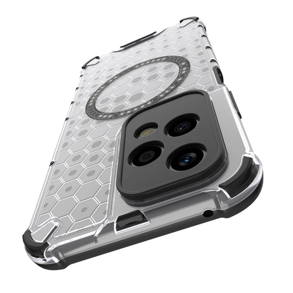 MagSafe futrola za Honor 200 Lite, Techsuit, HoneyComb Shield, Crna