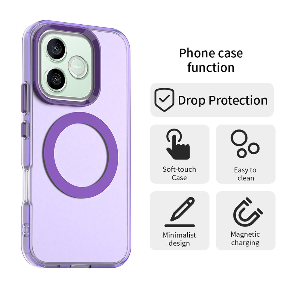 MagSafe futrola za Honor 600 Pro / 600, Techsuit, CandyCase, Ljubičasta
