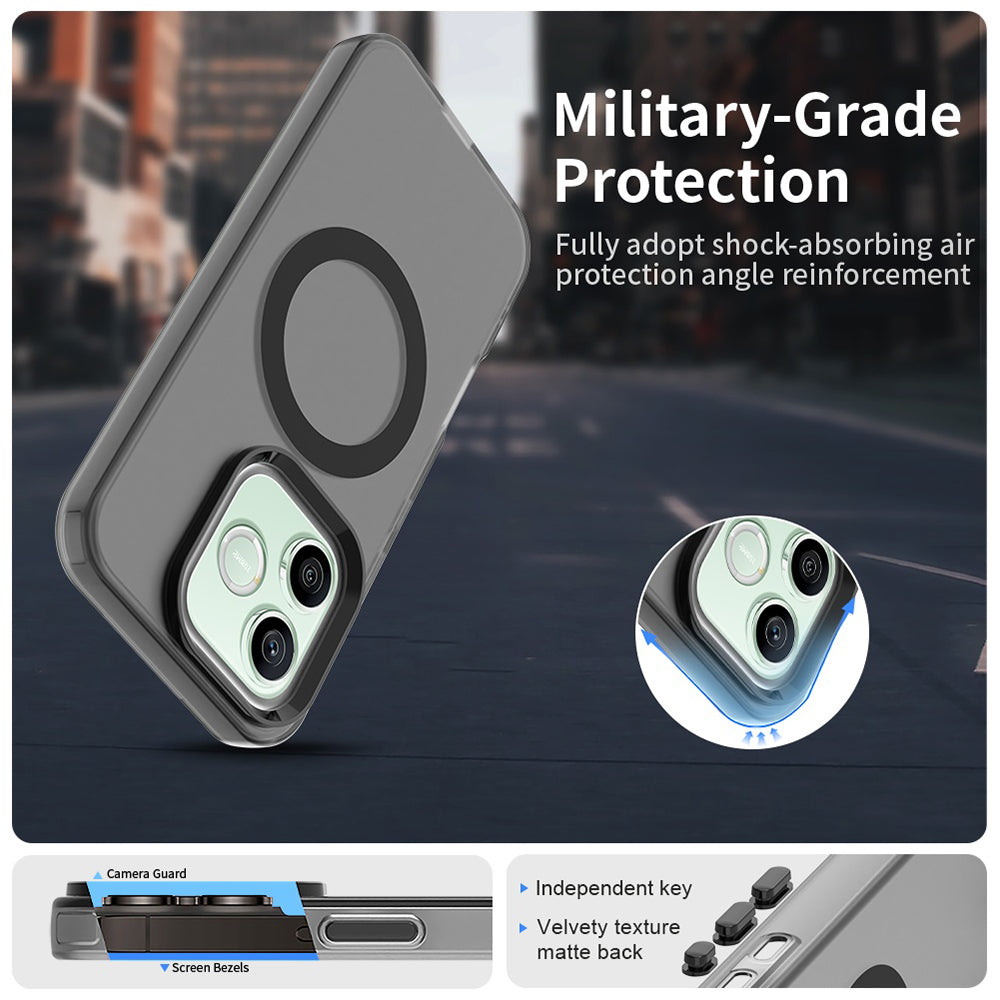 MagSafe futrola za Honor 600 Pro / 600, Techsuit, CandyCase, Crna