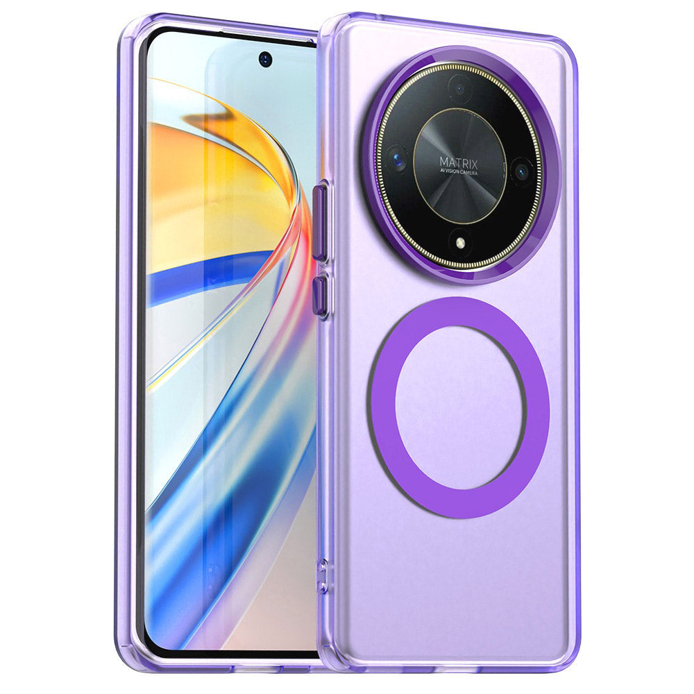 MagSafe futrola za Honor Magic6 Lite, Techsuit, CandyCase, Ljubičasta