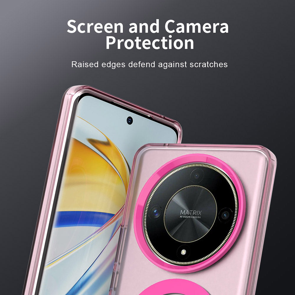 MagSafe futrola za Honor Magic6 Lite, Techsuit, CandyCase, Roza