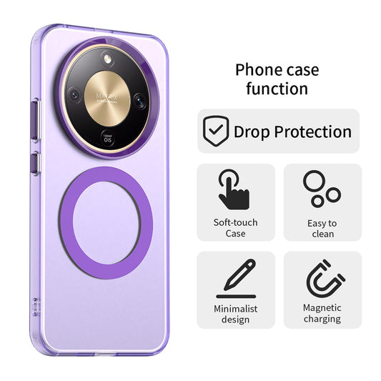 MagSafe futrola za Honor Magic8 Lite, Techsuit, CandyCase, Ljubičasta