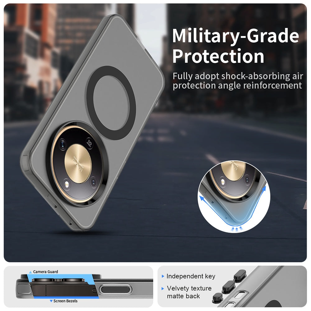 MagSafe futrola za Honor Magic8 Lite, Techsuit, CandyCase, Crna