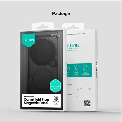 MagSafe futrola za Honor Magic8 Pro, Nillkin, CamShield Prop, Crna Prozirna