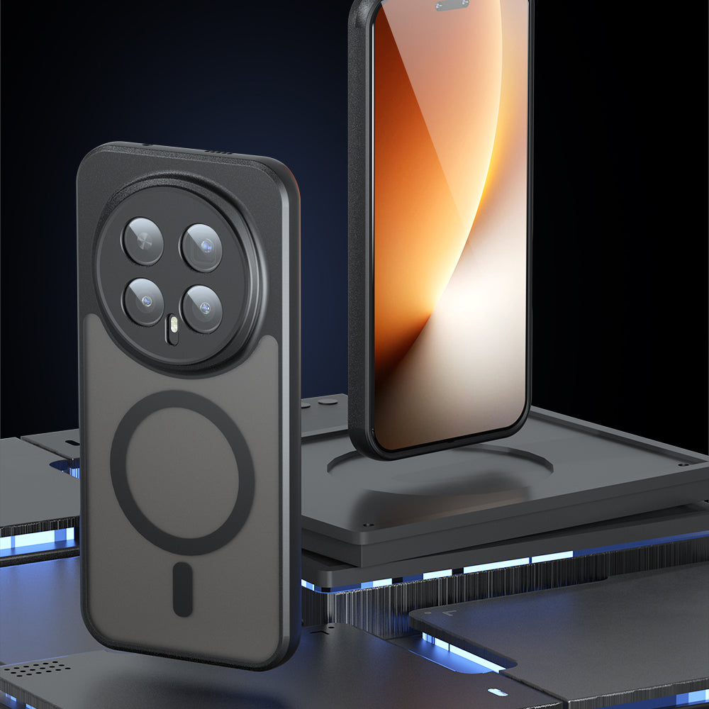 MagSafe maska za Honor Magic8 Pro, Techsuit, PureFrost, Crna Satenska