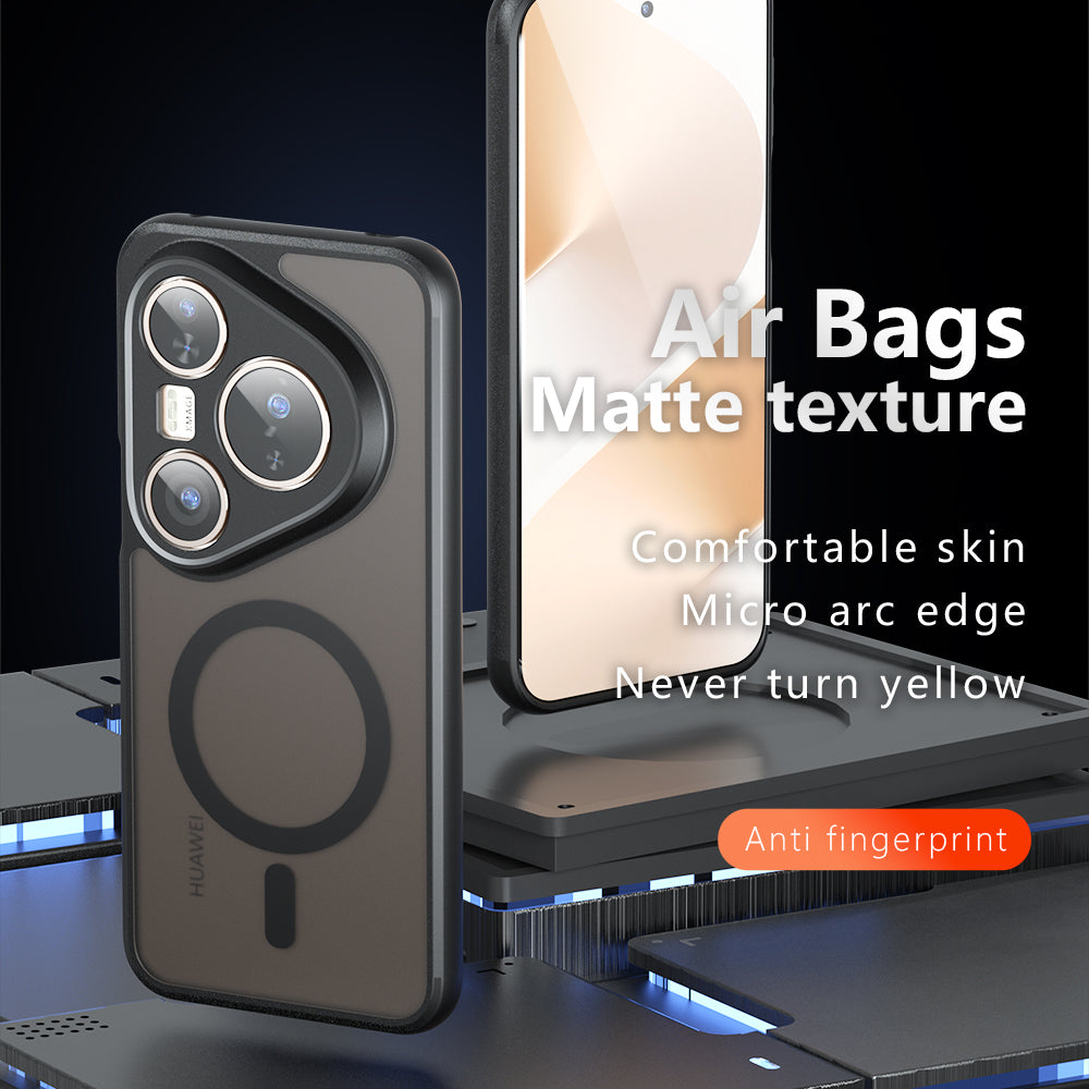 MagSafe futrola za Huawei Pura 80 Ultra, Techsuit, PureFrost, Crna Satenska